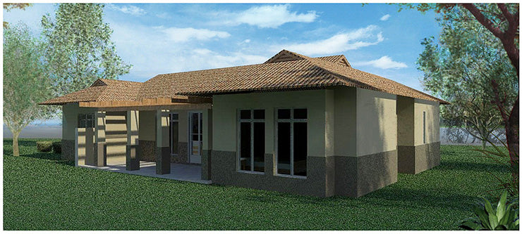 2 Bedroom Bali House Plan - B123AS