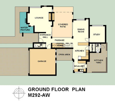 3 Bedroom Modern House Plan - M292AW Photo