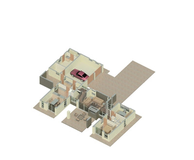 4 Bedroom Modern House Plan - M349AW Photo
