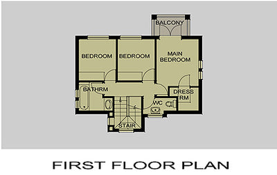 3 Bedroom Colonial House Plan - C150AS Photo