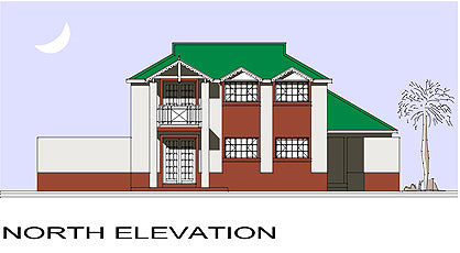 3 Bedroom Colonial House Plan - C150AS