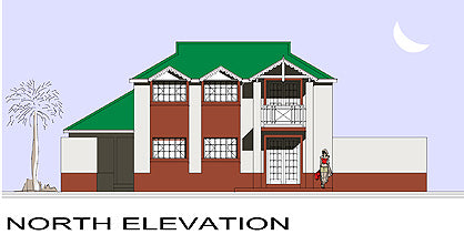 3 Bedroom Colonial House Plan - C153AW