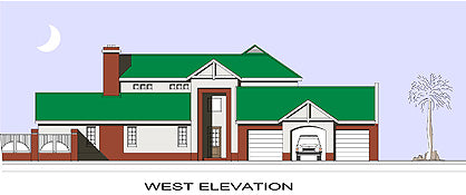 4 Bedroom Colonial House Plan - C563AW
