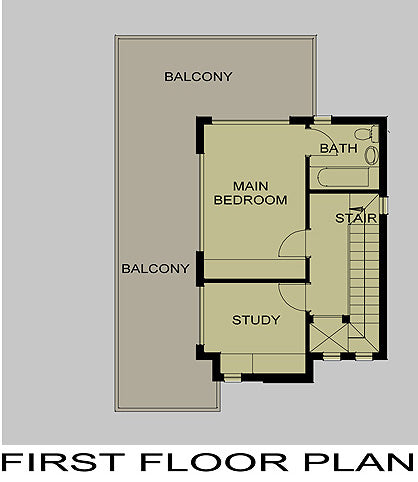 2 Bedroom Contemporary House Plan - CN186MW Photo