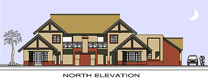 4 Bedroom Thatch Roof House Plan - TH519AW