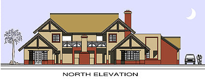 4 Bedroom Thatch Roof House Plan - TH548AW