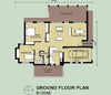 2 Bedroom Bali House Plan - B120AE Photo