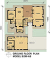 4 Bedroom Bali House Plan - B299AS Photo