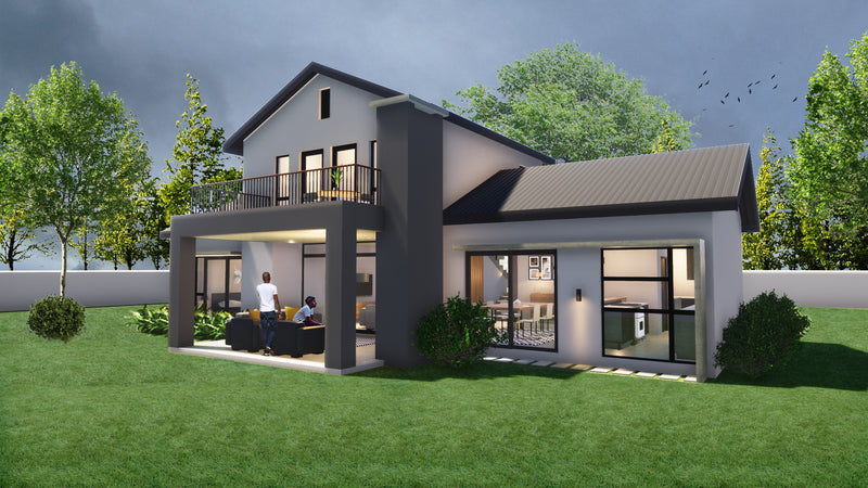 3 Bedroom Contemporary House Plan - CN230AS