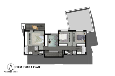 3 Bedroom Contemporary House Plan - CN224AN