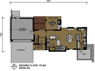 3 Bedroom Contemporary House Plan - CN204AS Photo