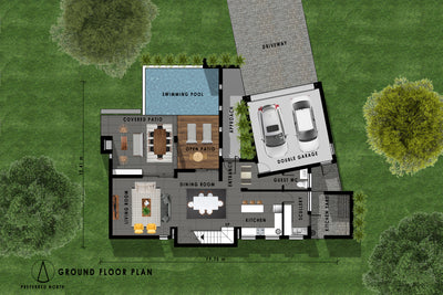 3 Bedroom Contemporary House Plan - CN224AN