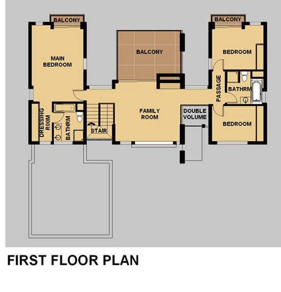 4 Bedroom Modern House Plan M328ae