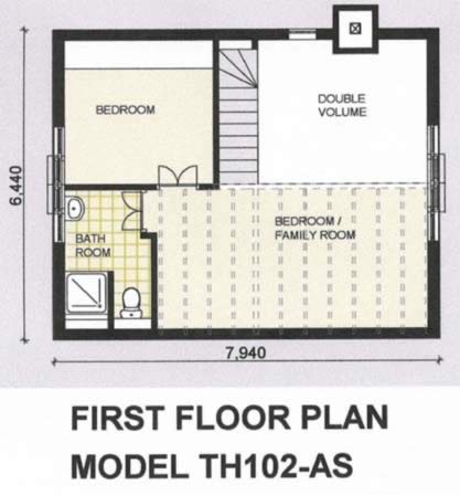 3 Bedroom Thatch Roof House Plan - TH102AS