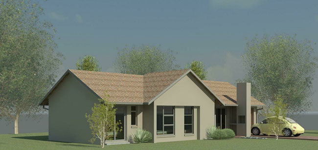 3 Bedroom Traditional House Plan - TR100AN