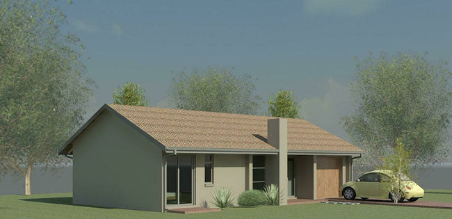2 Bedroom Traditional House Plan - TR88AN