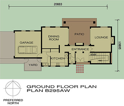 3 Bedroom Bali House Plan - B295AW Photo