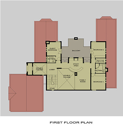 4 Bedroom Colonial House Plan - C563AW Photo