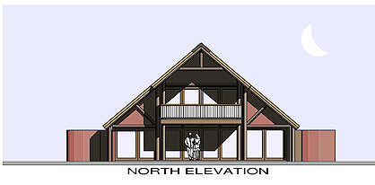 3 Bedroom Thatch Roof House Plan - TH143AN