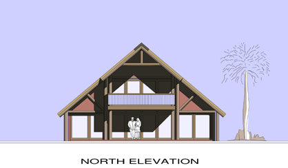 4 Bedroom Thatch Roof House Plan - TH154AN
